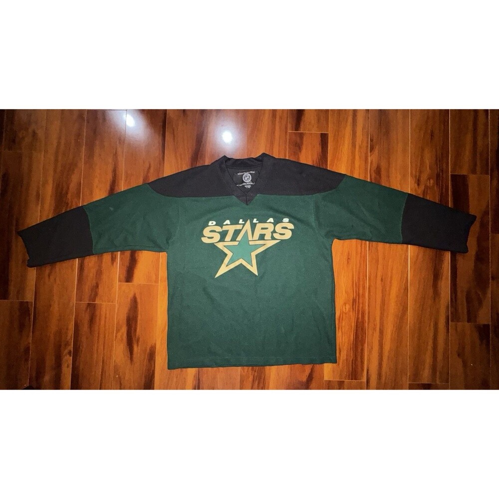 Dallas Stars NHL Hockey Jersey Green Black Men’s Large L Logo